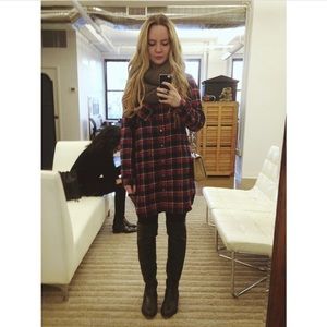 Flannel Shirt Dress